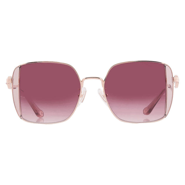 Coach HC7177B Square Sunglasses Berry Red 51mm 2
