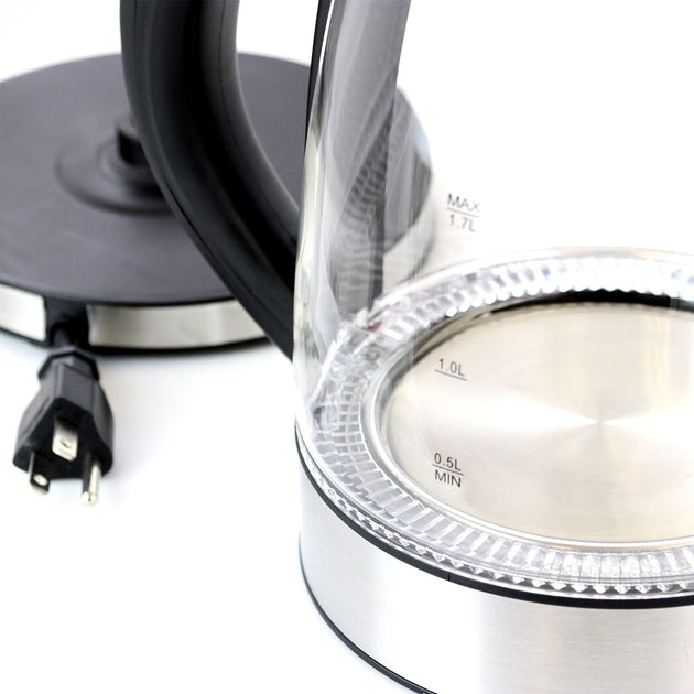 Better Chef Cordless Electric Tea Kettle Clear 3