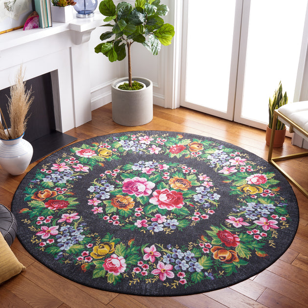 Safavieh JNY154 Area Rug Charcoal/Green 4