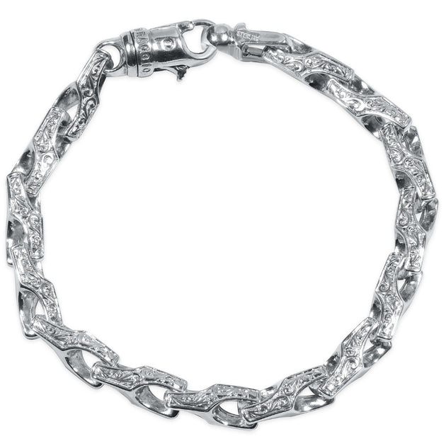 Pompeii3 Link Bracelet Silver 8.5in 3