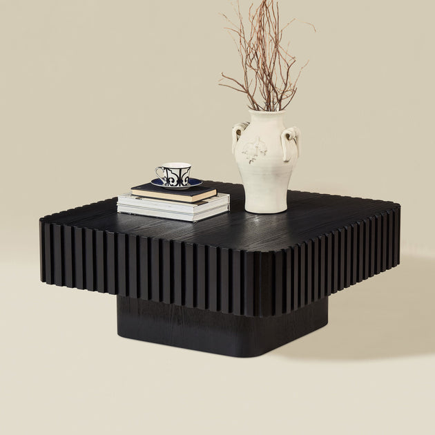Streamdale Drum Coffee Table Black 2