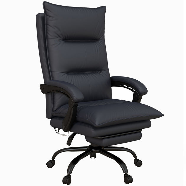 AGAH Heated Massage Office Chair Gray 3