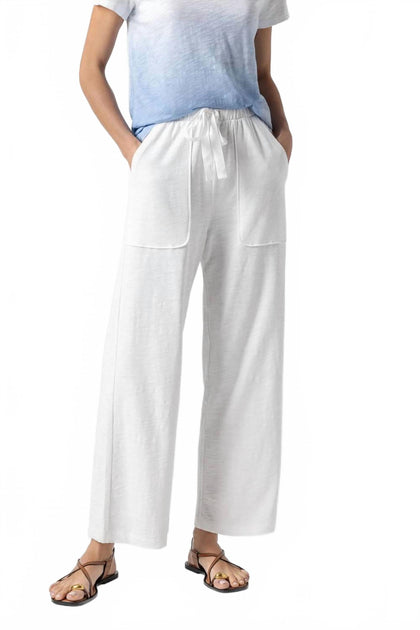 Lilla P Knit Drawstring Pant Silver Large 3
