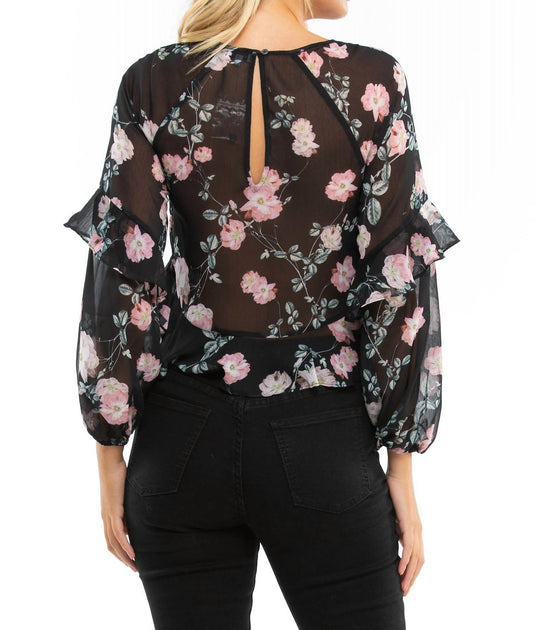 Blue Life Tomie Top Black Small 3