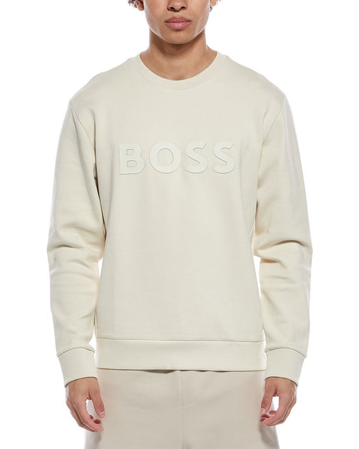 Hugo Boss Salbo Crewneck Sweatshirt Blanc Medium 3