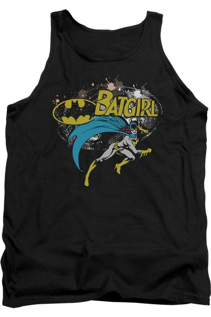 Gildan Batman Batgirl Halftone Tank Top Black Medium 2