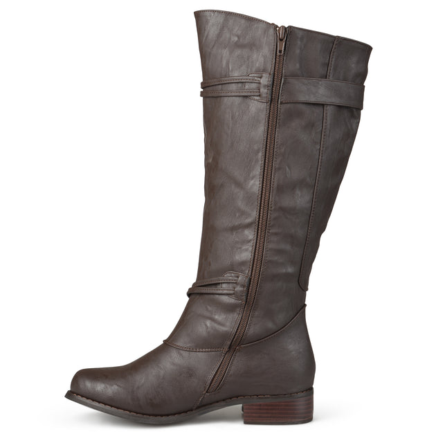 Journee Collection Harley Riding Boot Grey US 7.5 3