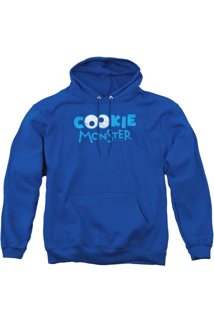 Gildan Sesame Street Cookie Eyes Kapuzenpulli Blau Groß 2