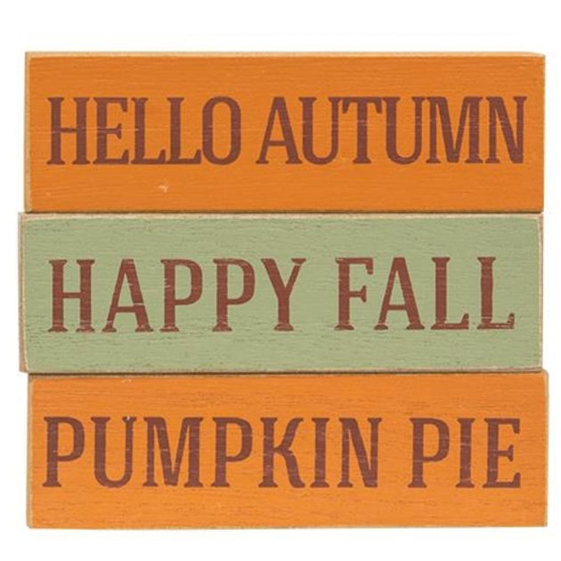 Hivvago Happy Fall Skinny Mini Block 3 Asstd. 3