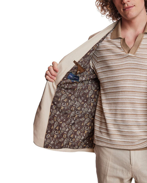 Paisley & Gray Dover Linen-Blend Jacket Beige US 44 Regular 4