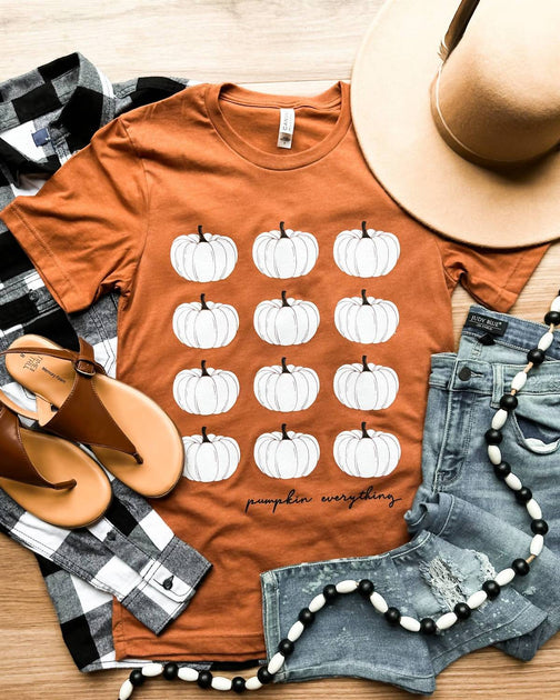 D & E Pumpkin Everything Tee Orange XXLarge 4