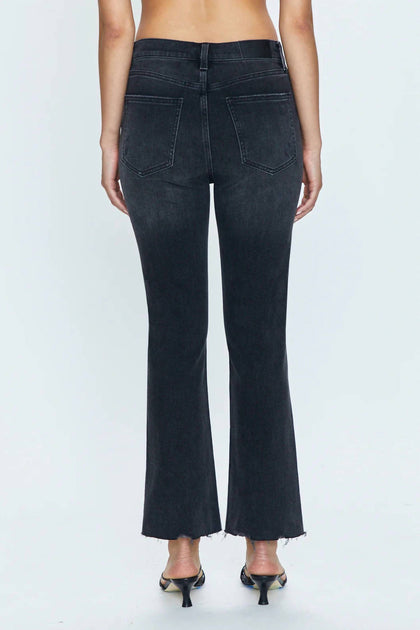PISTOLA Lennon Cropped Boot Cut Jeans Grey 26 3