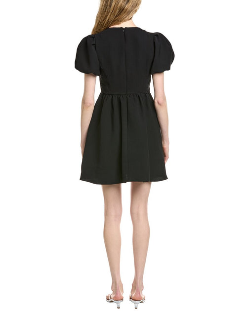 CeCe Schleife A-Linie Kleid Schwarz US 16 3