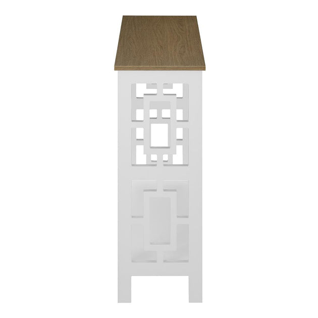 Convenience Concepts Town Square Console Table Driftwood/White 3