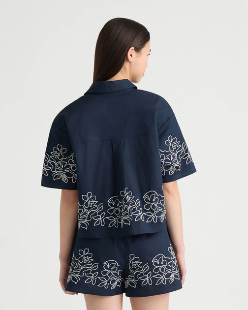 NVLT Embroidery Shirt White Medium 3