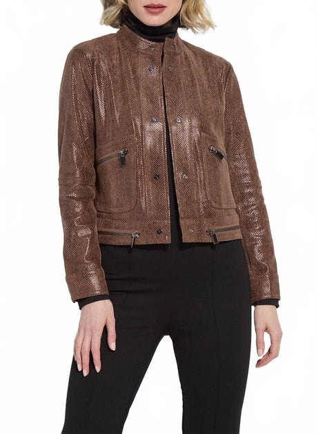 Lysse Porter Moto Jacket Brown XLarge 2