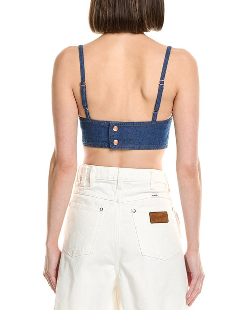 STAUD x Wrangler The Bikini Top Blue Medium 4
