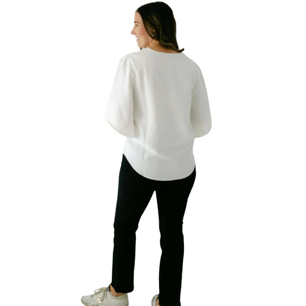 Anna Cate Nina Top Blouse White XS 4