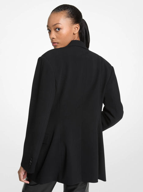 Michael Kors Crepe Blazer Black US 0 4