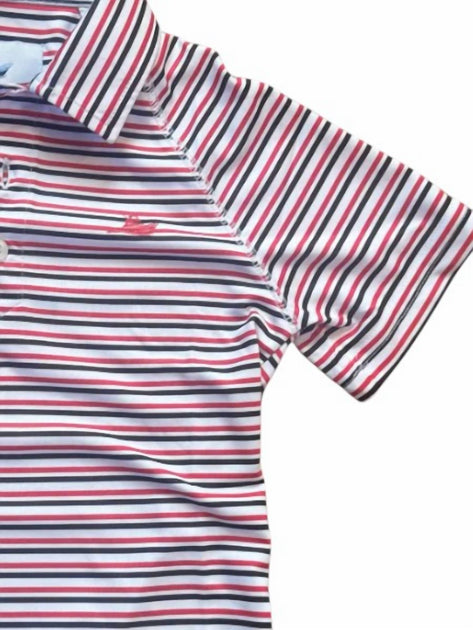 Southbound Jungen Gestreiftes Poloshirt Rot US 4T 4