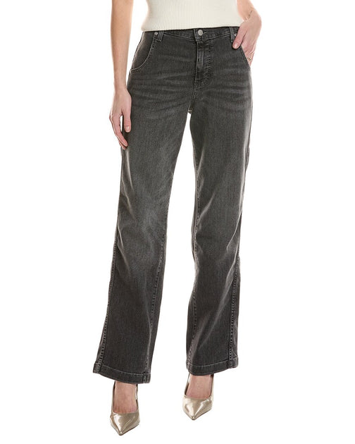 NYDJ Brooke Straight Leg Jeans Grau US 10 2