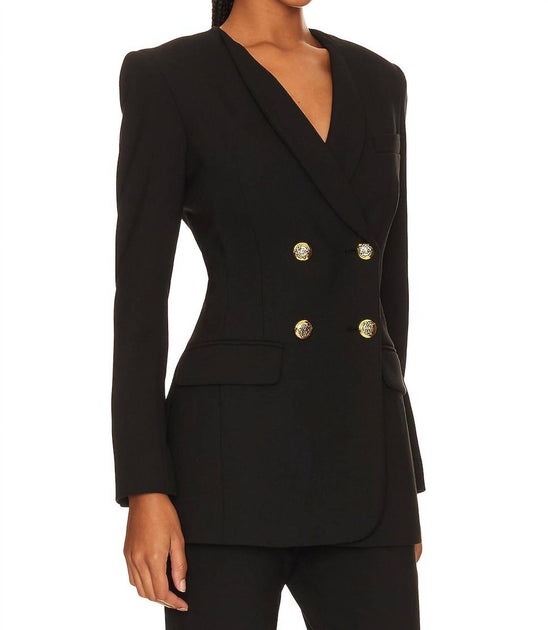 Smythe Collarless Double-Breasted Blazer Black US 2 3