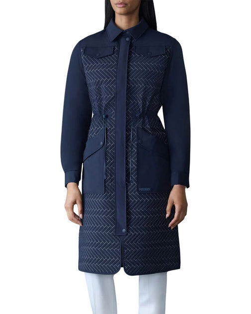 Mackage Long Coat Blue Small 2