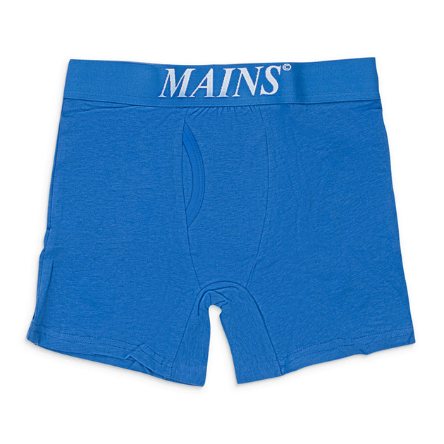 Mains Logo Boxer Blue White Medium 3