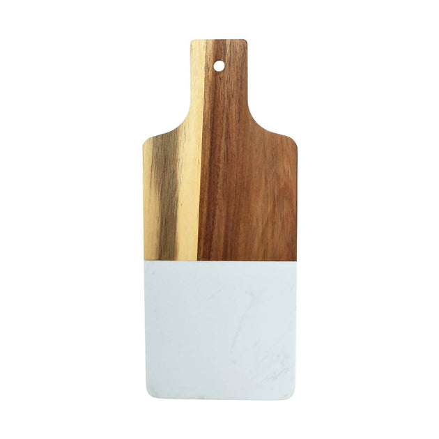 Creative Labs Marble And Acacia Wood Board Black 38.1 x 15.9 cm 5