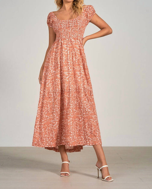 Elan Maxi Dress Pink Medium 3