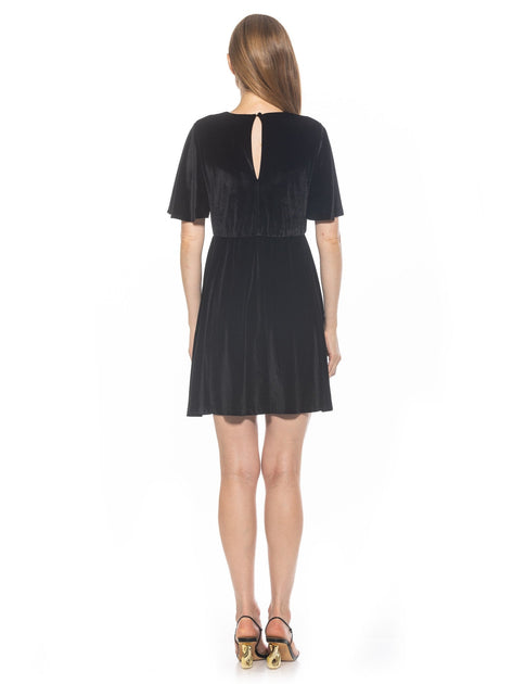 Alexia Admor Oakless Samtkleid Gold Groß 4
