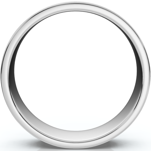 Pompeii3 Flat Wedding Band Silver US 8 3