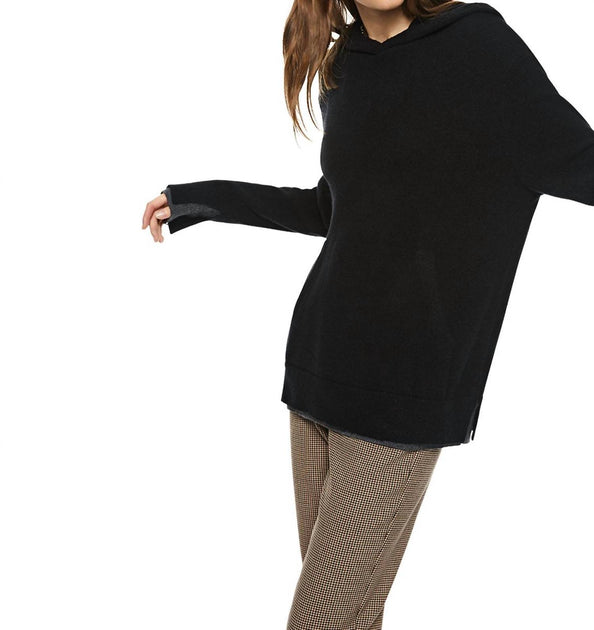 ON THIS DAY Merino Wool Hoodie Sweater Black XLarge 4