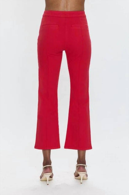 PISTOLA Simone Kick Flare Pant Red 29 4