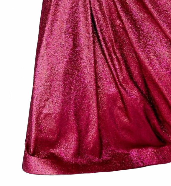 Cinderella Divine Pleated A-Line Metallic Gown Pink US 10 3
