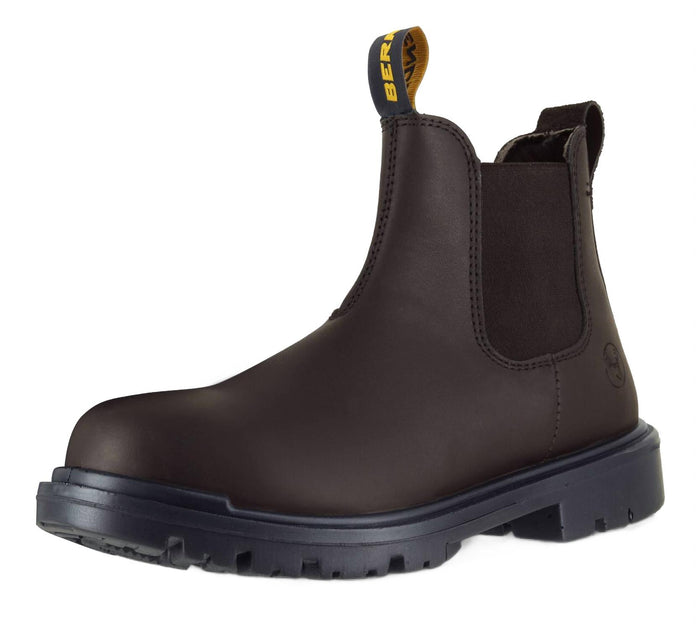 Berrendo Men's Pull-On Work Boots Grey US 7 3