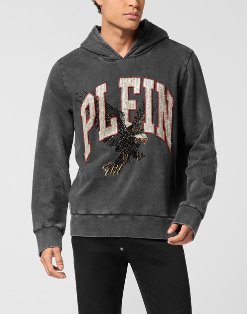 Philipp Plein Plein Eagle Hoodie Grey XXXLarge 4