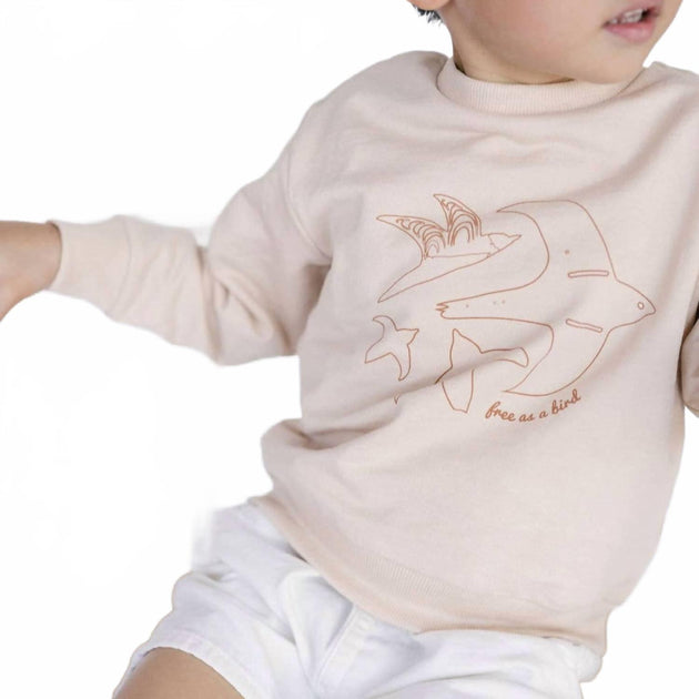 Polished Prints Organic Sweatshirt Beige US 6 3