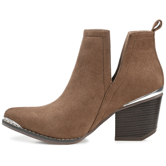 Journee Collection Issla Bootie Brown US 5.5 3