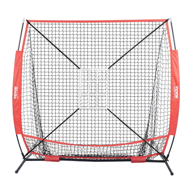 VVOR Baseball Softball Practice Net Black 5x5 ft 2