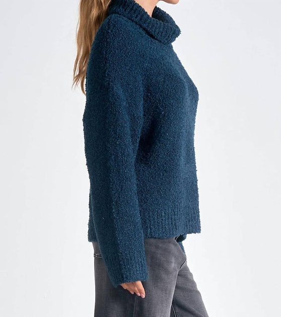 ELAN Margo Pullover Blau Large 4