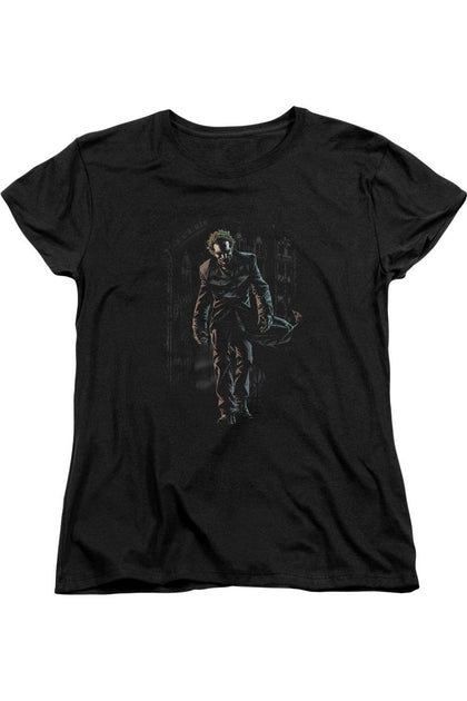 Gildan Batman Joker Leaves Arkham T-Shirt Black Small 2