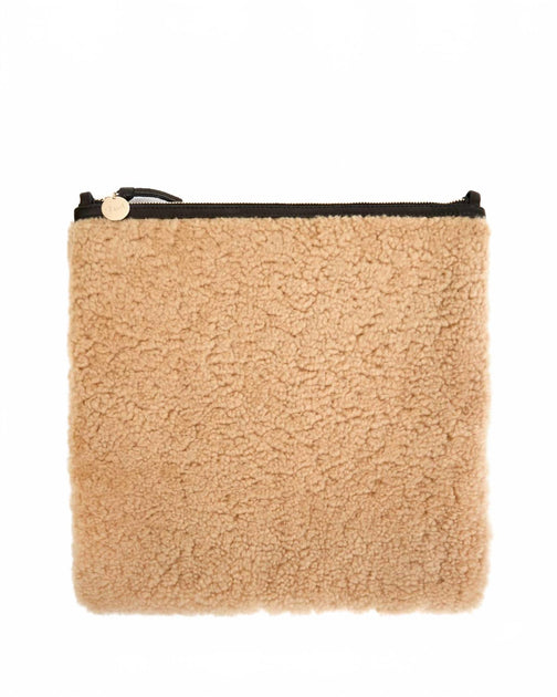 Clare V. Foldover Clutch With Tabs Beige One Size 3