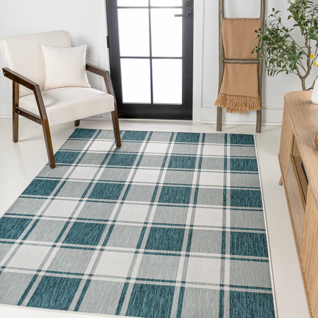 Jonathan Y Sabine Area Rug Turquoise/Cream 2