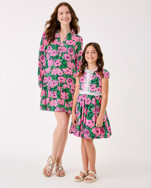 Lilly Pulitzer Idala Short Sleeve Dress Multi US 14 4