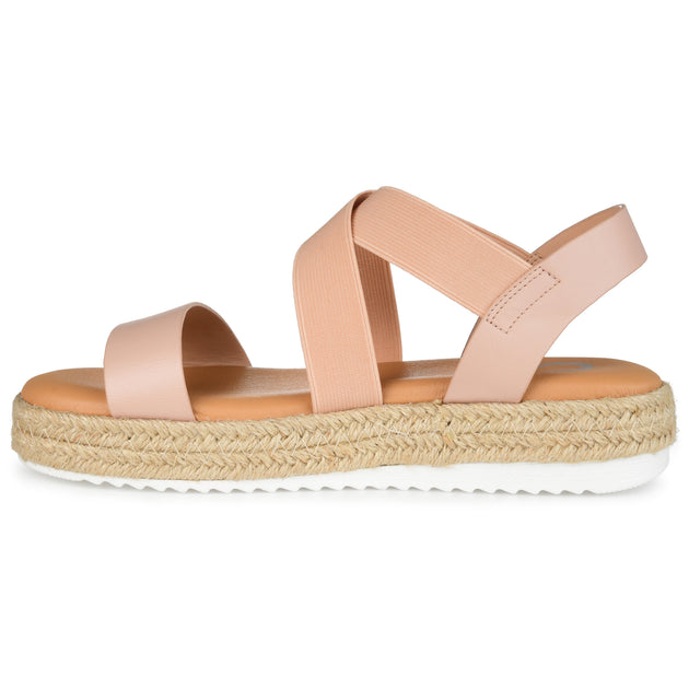 Journee Collection Caroline Espadrille Sandals White US 9 3