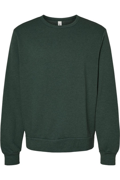 BELLA + CANVAS Classic Crewneck Sweatshirt Green XSmall 2