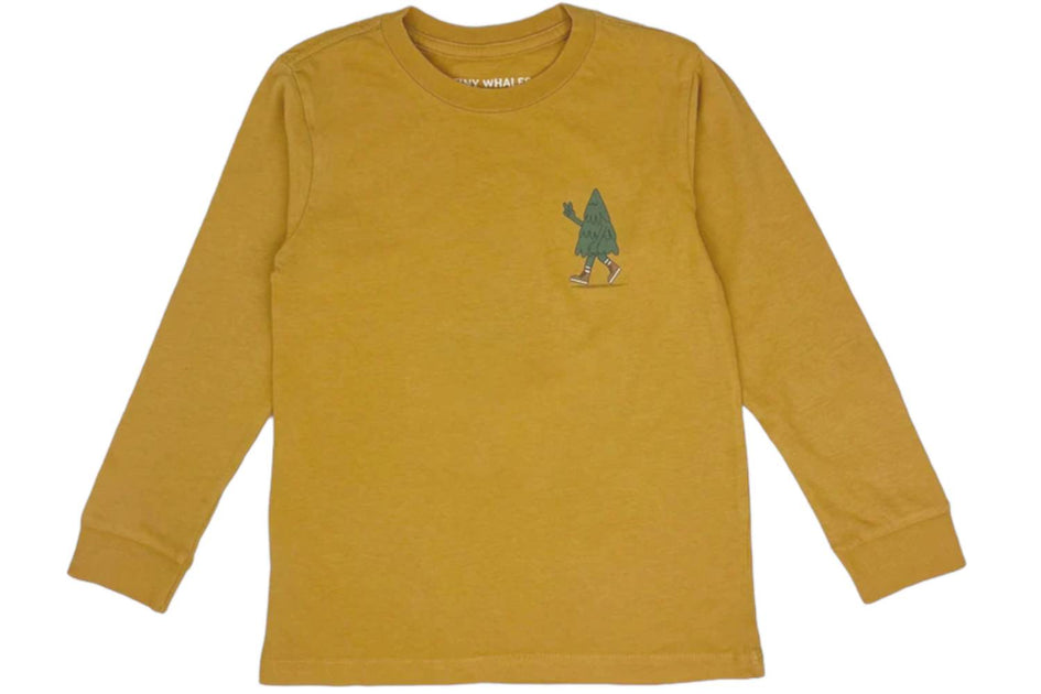Tiny Whales Kid's Keep On Long Sleeve Tee Yellow US 4 4