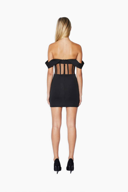 RtA Evie Mini Dress Black Medium 3
