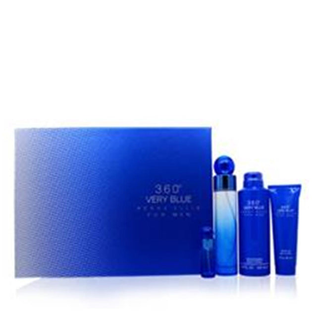 Perry Ellis 360 Very Blue by Perry Ellis, 4 Piece Gift Set for Men